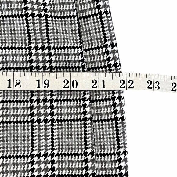 Michael Kors Womens Black Gray White Houndstooth Pencil Skirt XL Back Zip NWOT - Picture 12 of 13